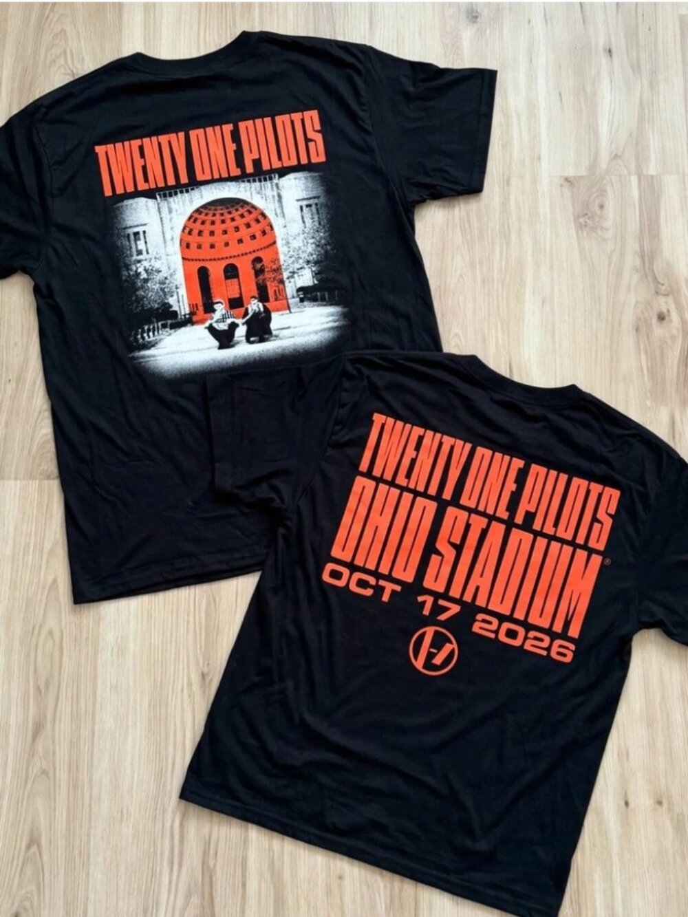 Twenty One Pilots T-Shirt Ohio Stadium Columbus Oct 17 2026 Black Tee